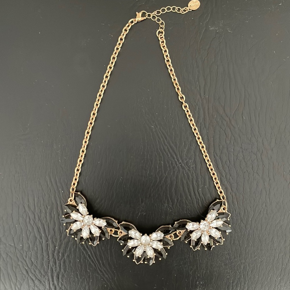 Beautiful black and crystal necklace